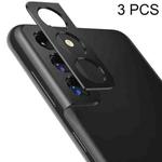 3 PCS Phone Camera Aluminum Alloy Film Rear Camera Protective Film For Samsung Galaxy S21 Plus (Black)