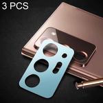3 PCS Lens Film Aluminum Alloy Sheet Camera Protection Film For Samsung Galaxy Note20 Ultra (Green)