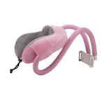 U-shaped Pillow Mobile Phone Bracket Hanging Neck Lazy Bracket(Light Pink)