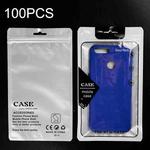 100PCS Phone Case Translucent Yin Yang Self-sealing Packaging Bag(Black)