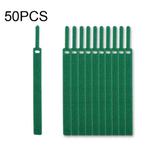 50 PCS Needle Shape Self-adhesive Data Cable Organizer Colorful Bundles 12 x 145mm(Green)