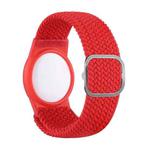 Wristband Protective Case Anti Scratch Bracelet Adjustable Strap For AirTag Tracker(Red)