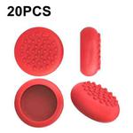 20 PCS Peripheral Button VR Handle Rocker Silicone Protective Cover, For Oculus Quest 2(Red)