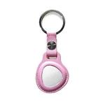 Leather Keychain Protective Sleeve For Huawei Tag GPS Tracker Locator(Pink)
