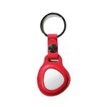 Leather Keychain Protective Sleeve For Huawei Tag GPS Tracker Locator(Red)