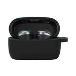 For Jabra Elite75T Sports Bluetooth Headphones Soft Silicone Case with hooks(Black)