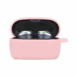 For Jabra Elite75T Sports Bluetooth Headphones Soft Silicone Case with hooks(Pink)