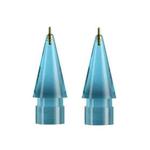 For Apple Pencil 1/2 2pcs Stylus Transparent Replacement Needle Nib, Spec: Extended (Blue)