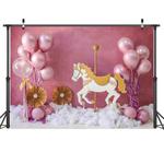 2.1m x 1.5m Birthday Party Shooting 3D Printed Background Cloth(4725)