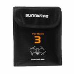 For Mavic 3 Sunnylife M3-DC105 2 In 1 Batteries Safe Storage Explosion-proof Bags