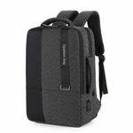 140 Large-capacity Business Commuter Laptop Backpack with USB Charging Interface(Black)
