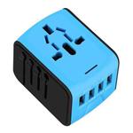 BMAX 199-04U Travel Multifunctional USB Converter 4 USB Universal Socket(Blue Black)