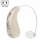 Portable Rechargeable Invisible Hearing Aid US Plug(Gold)