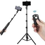 YUNTENG 1388 Selfie Stick Tripod Bluetooth Remote Control Camera Stand(Black)