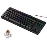 Ajazz AK873 87 Keys Mixed Light Version Hot Swap Wired DIY Customized Mechanical Keyboard(Tea Shaft)