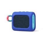 For JBL GO3 Dust-proof Silicone Case Anti-fall Speaker Case(Blue)