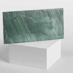 Natural Raw Stone Ornaments Photography Props, Color: Green 15x30cm