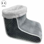 Plug-in High-top Electric Foot Warmer Heated Foot Warmer Boots EU Plug 230V(Dark Gray)