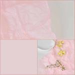 5 Packs Colored Pleated Sydney Paper Ornaments Decorated Photography Background(Pink)