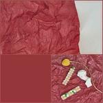 5 Packs Colored Pleated Sydney Paper Ornaments Decorated Photography Background(Wine Red)