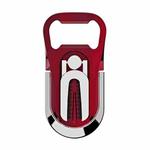 Multifunction Car Air Vent Phone Holder Finger Ring Phone Bracket Bottle Opener(Red)