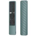 Suitable for Xiaomi P1 Remote Control Twill Washable Drop-proof Silicone Case(Pine Green)