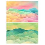 3D Double-Sided Matte Photography Background Paper(Dream Hills 1)