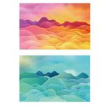 3D Double-Sided Matte Photography Background Paper(Dream Hills 2)