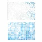 3D Double-Sided Matte Photography Background Paper(Blue Square)