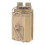Outdoor Walkie-talkie Protection Bag Storage Belt Pouch(Khaki)