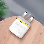 LDNIO A2316C 20W PD+QC 3.0 Phone USB Multi-hole Fast Charger UK Plug with 8 Pin Cable