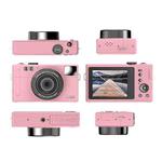 R1 48 Million HD Pixels 3.0 Inch IPS Screen Children Digital Camera, Spec: Pink+Card Reader