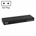 FJGEAR FJ-810UK 8 In 1 Out Computer Host VGA To KVM Switcher With Desktop Switch, EU Plug(Black)