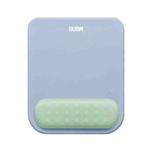 BUBM Wrist Protector Mouse Pad Macaroon Memory Foam Mouse Pad(Blue+Lake Green)