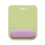 BUBM Wrist Protector Mouse Pad Macaroon Memory Foam Mouse Pad(Light Green+Purple)