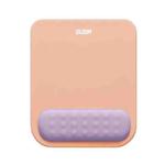 BUBM Wrist Protector Mouse Pad Macaroon Memory Foam Mouse Pad(Flesh Pink + Purple)