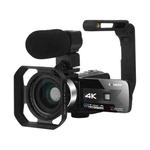 KOMERY K1 5600PX 16X Zoom 4K HD Digital Video Camera With Hot Shoe Interface,  Silver Gray Kit