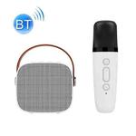 D20 Multifunctional K Song Bluetooth Speaker With Microphone(White)
