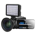 KOMERY  AF2 5600PX 18X Zoom 4K Digital Video Camera With Fill Light + Wide Angle Lens