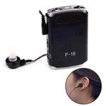 F-16 Pocket High Power Wired Box Mini Hearing Aid Sound Amplifier Receiver(Black)