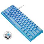 LEAVEN K620 61 Keys Hot Plug-in Glowing Game Wired Mechanical Keyboard, Cable Length: 1.8m, Color: Blue Green Shaft