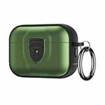 For AirPods Pro TPU + PC Full Wrap Type Protection Case Cover(Green)