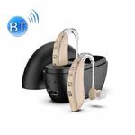 GM-301 Hearing Aid Rechargeable Sound Amplifier,Spec: With Charging Pod Skin Color+Black