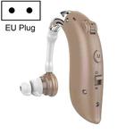 GM-105 Smart Noise Cancelling Ear-hook Rechargeable Elderly Hearing Aids, Spec: EU Plug(Skin Color)
