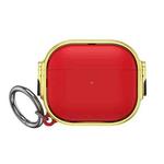 For AirPods 3  Drop-proof Case Split Design Plating Protection Cover(Gold+Red)