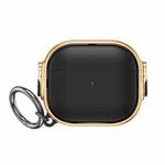 For  AirPods Pro 2 Drop-proof Case Split Design Plating Protection Cover(Rose Gold+Black)