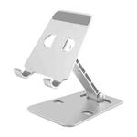 L201 Aluminum Alloy Foldable Phone Stand Adjustable Height Desktop Holder(Silver)