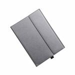 For Microsoft Surface Pro 9 Tablet Protective Case Holder(Microfiber Lambskin Texture Gray Case)