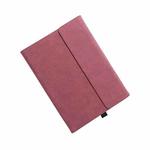 For Microsoft Surface Pro 8 Tablet Protective Case Holder(South African Sheepskin Red Case)