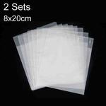 2 Sets CPE Matte Self -Sealed Bag Data Cable Phone Case Packaging Bag, Size: 8x20cm